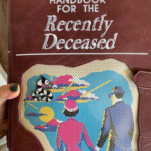Loungefly Beetlejuice Handbook For The Recently Deceased Pin Trader Backpack - Picture 3 of 7